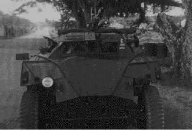 Front view of Humber Scout Car