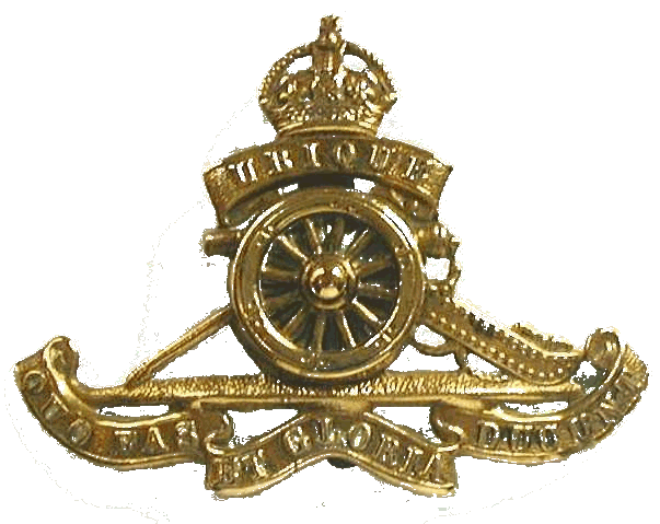 Cap badge of the Royal Artillery