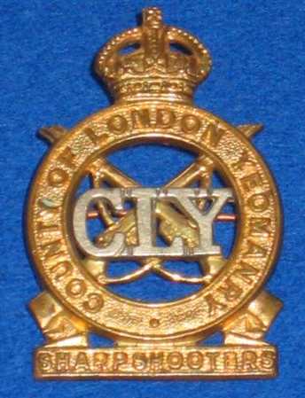 Cap badge of 3rd/4th Coulnty of London Yeomanry