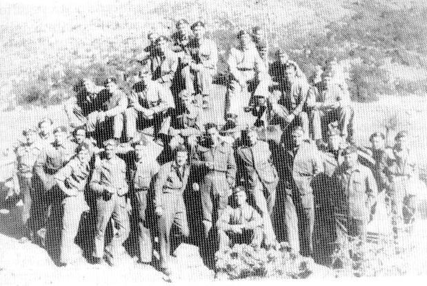 50th RTR on patrol in Sparta, Greece 1946. Click on the picture for larger image.