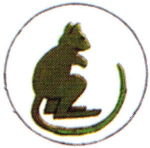 TAC Sign of 7th Amoured Brigade, the Green Jerboa, from 1942 to 1945