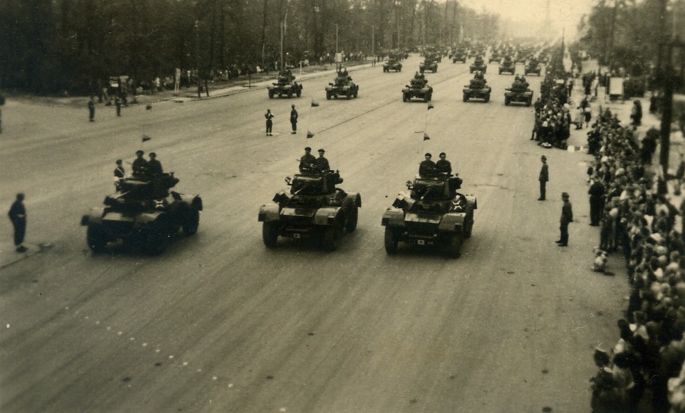 11th Hussars in Daimler Armoured Cars