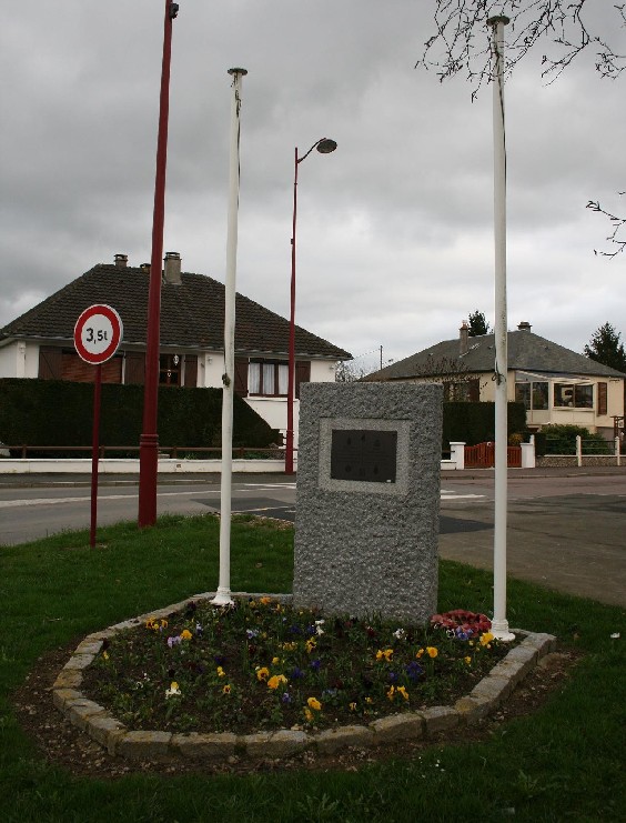 Villers-Bocage Memorial. This used to be located in the town square, but has now been located the Eastern outskirts near where the Sharpshooter's Recce unit attacked, between the town and Pt 213