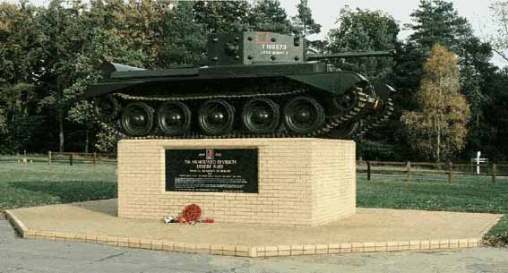 The Desert Rat Memorial, in Thetford Forest, near Mundford, Norfolk. Please click here to go to the Desert Rat Association site.